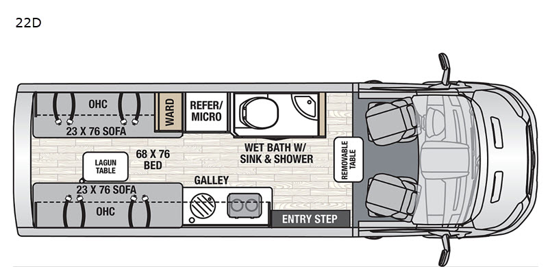 2021 COACHMEN BEYOND 22D floorplan