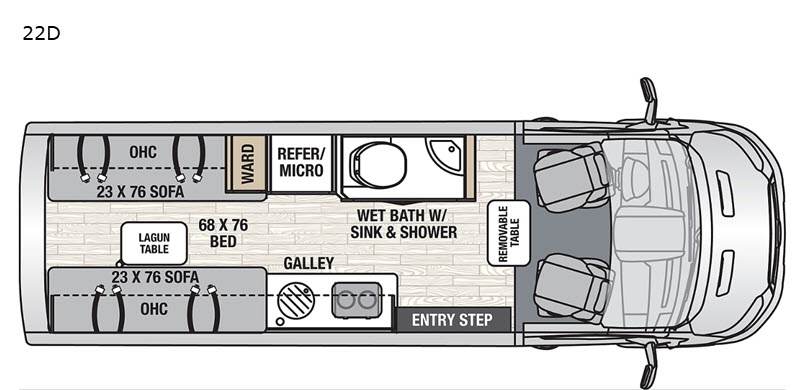 2021 COACHMEN BEYOND 22D floorplan