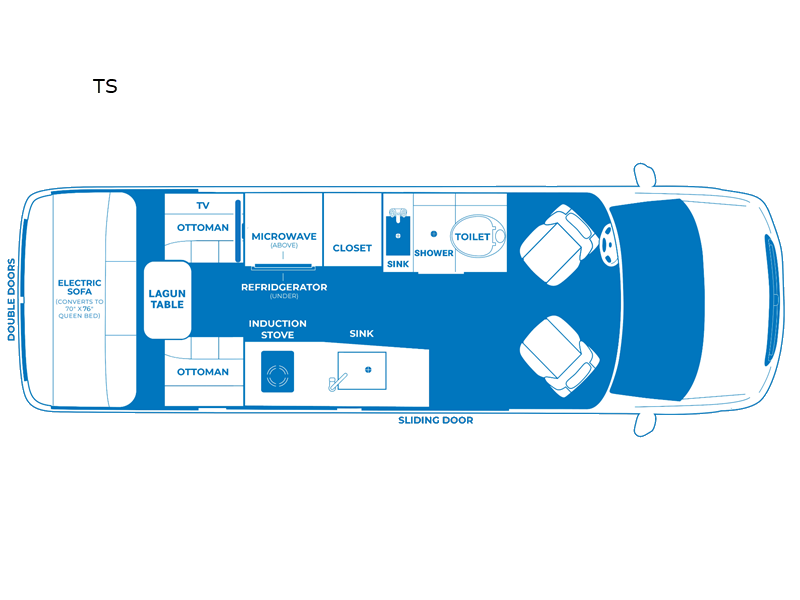 2027 Pleasure-Way Plateau TS floorplan