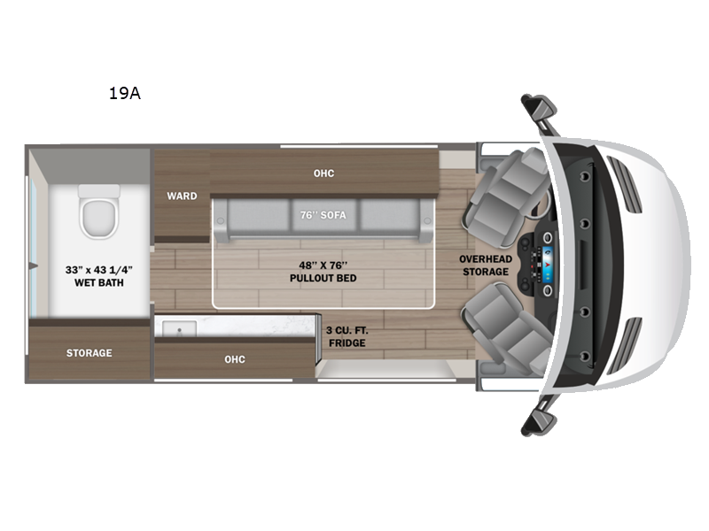 2027 Jayco Terrain 19A floorplan