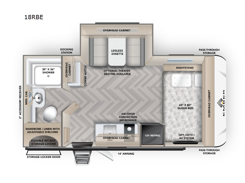 New 2026 Ember E Series 18RBE floorplan