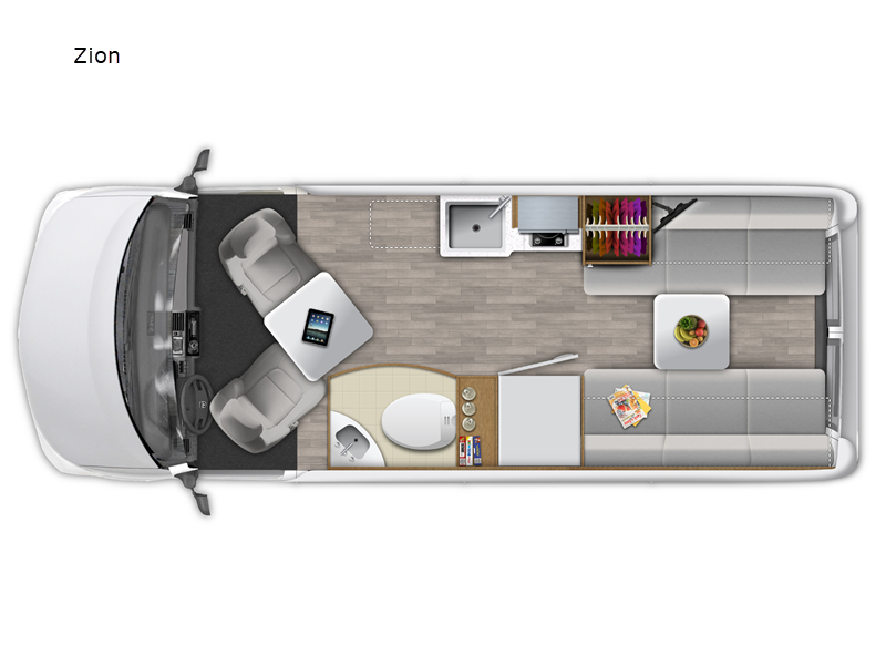 2027 Roadtrek Roadtrek Zion Slumber floorplan