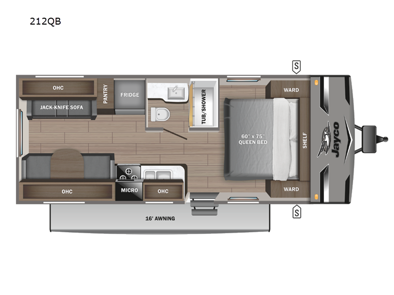 2023 JAYCO JAY FLIGHT 212 QB floorplan