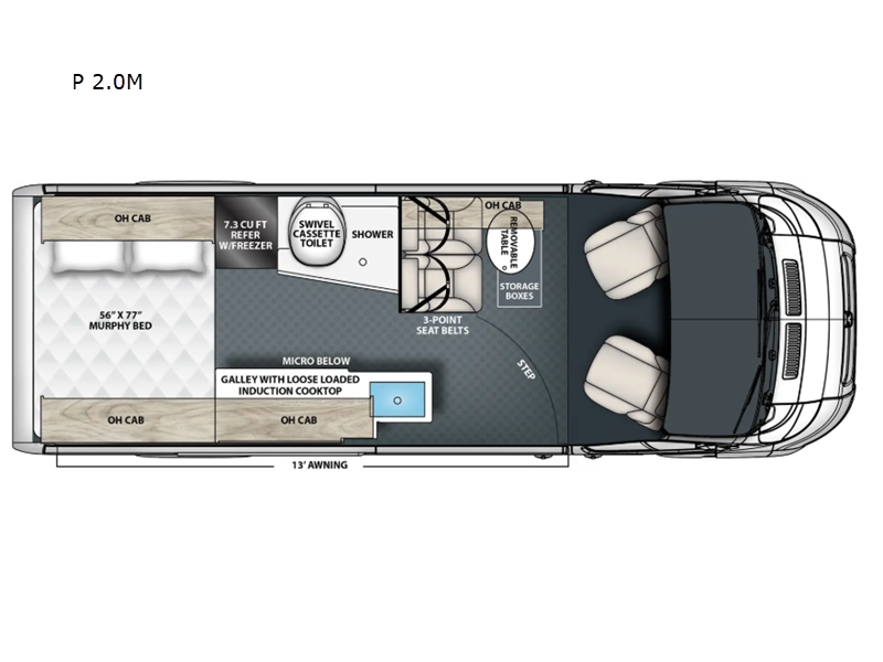 2027 Coachmen Rv Pixel P 2.0M floorplan