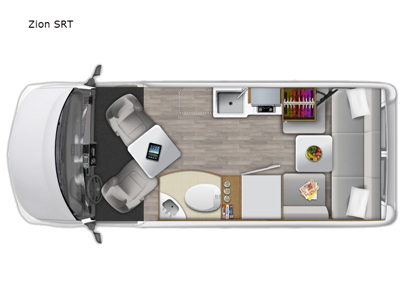 2027 Roadtrek Roadtrek Zion SRT floorplan