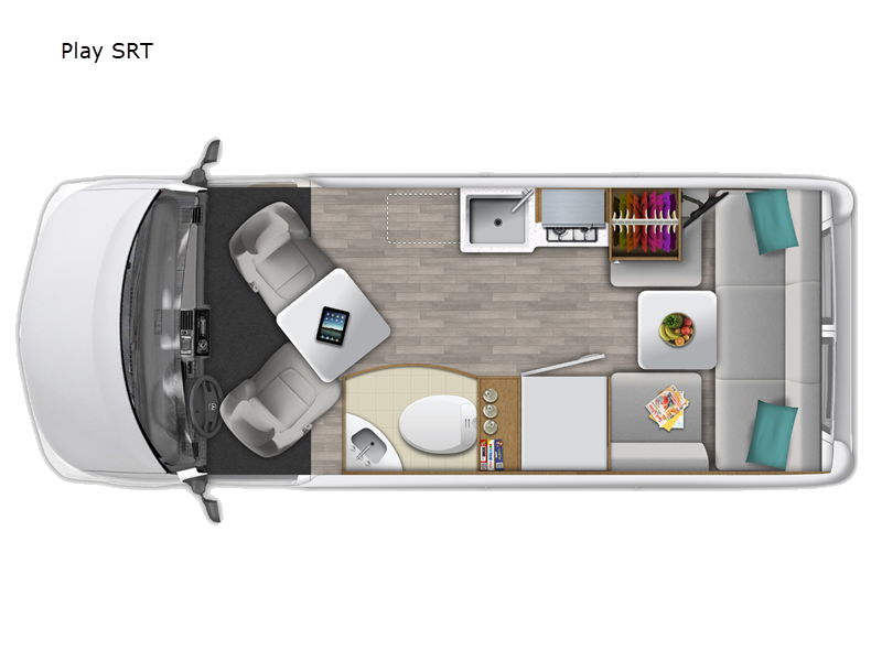 2027 Roadtrek Roadtrek Play SRT floorplan
