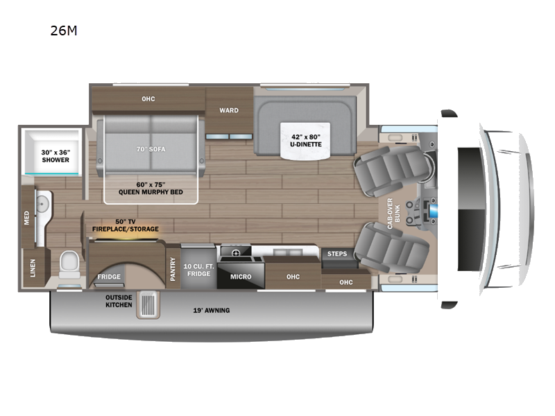 2027 Jayco Redhawk 26M floorplan