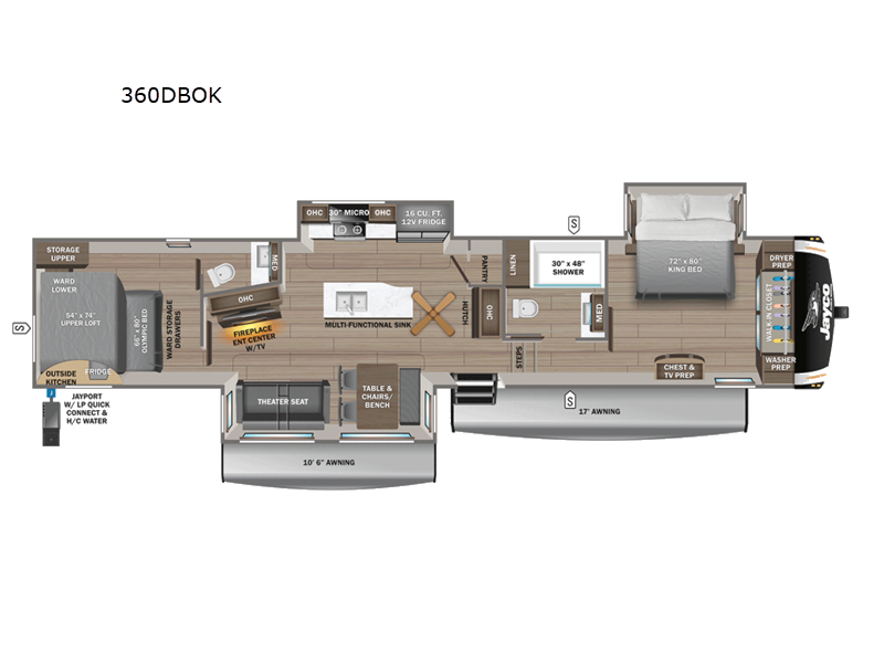 2027 Jayco Eagle 360DBOK floorplan