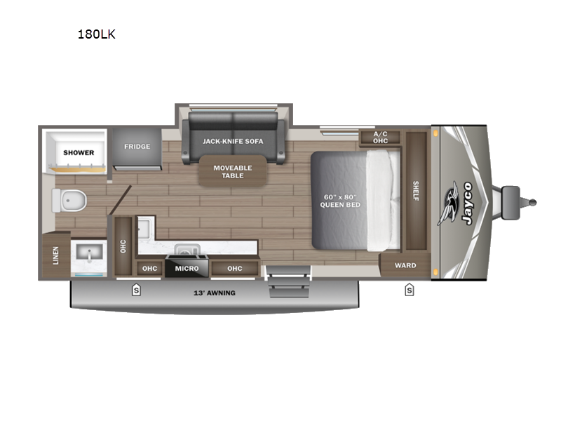 2027 Jayco Jay Flight 180LK floorplan