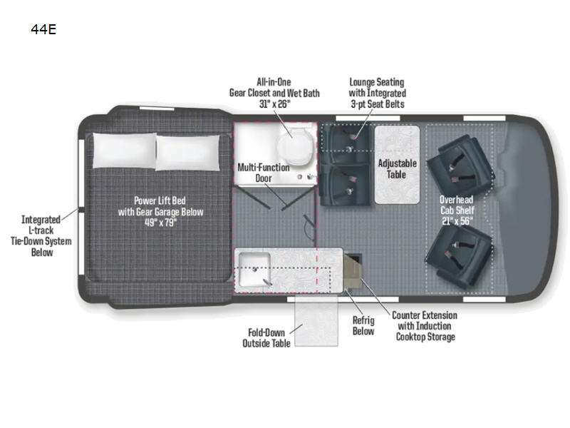 2027 Winnebago Revel 44E floorplan