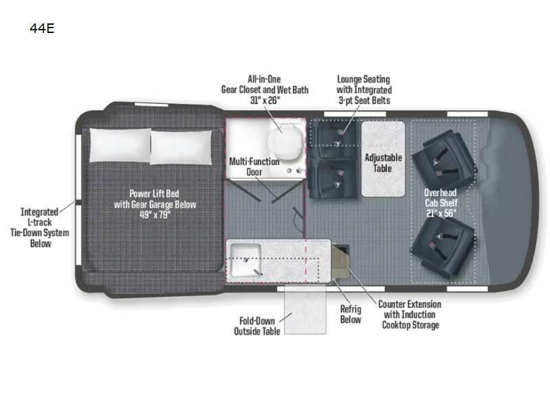 2027 Winnebago Revel 44E floorplan