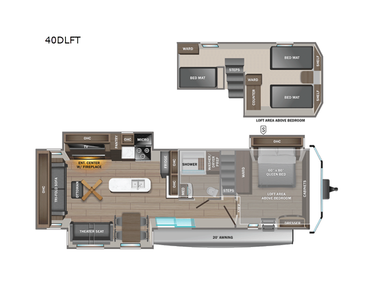 2027 Jayco Jay Flight Bungalow 40DLFT floorplan