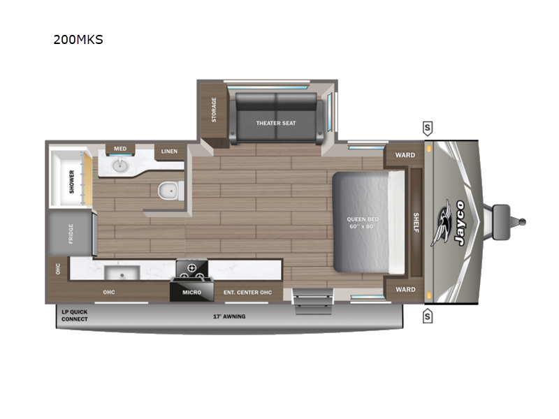 2027 Jayco Jay Flight 200MKS floorplan