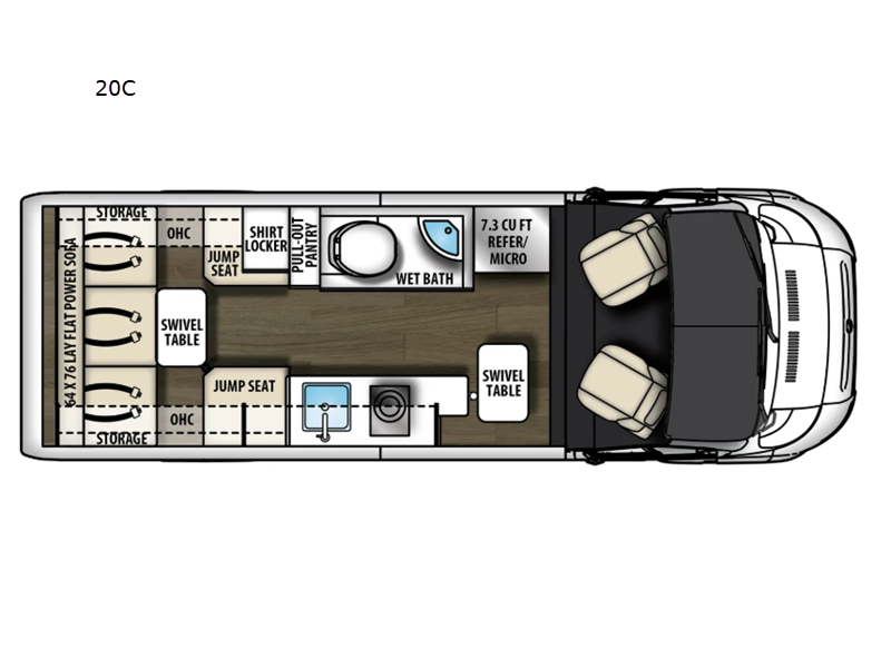 2027 Coachmen Rv Nova 20C floorplan