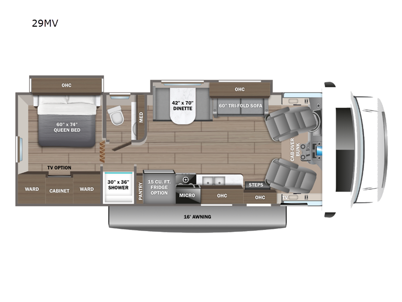 2027 Jayco Greyhawk 29MV floorplan