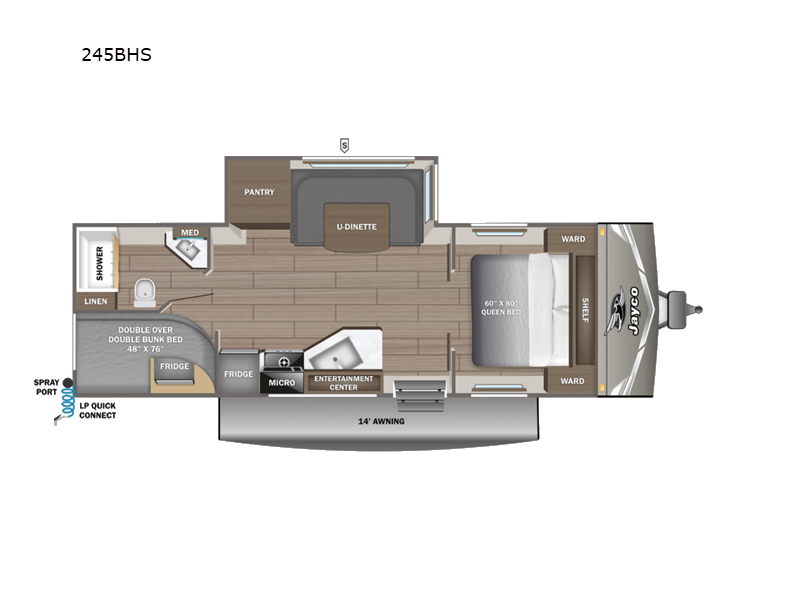 2027 Jayco Jay Flight 245BHS floorplan