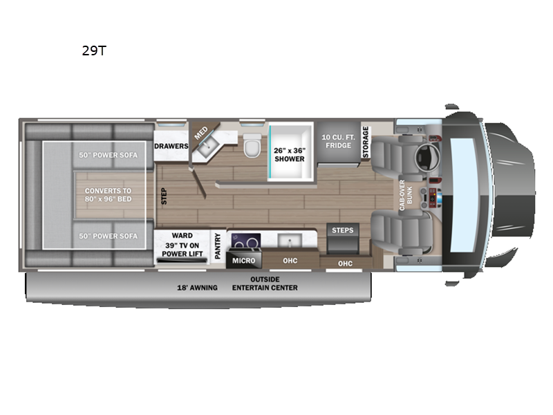 Used 2024 Jayco Seneca XT 29T floorplan