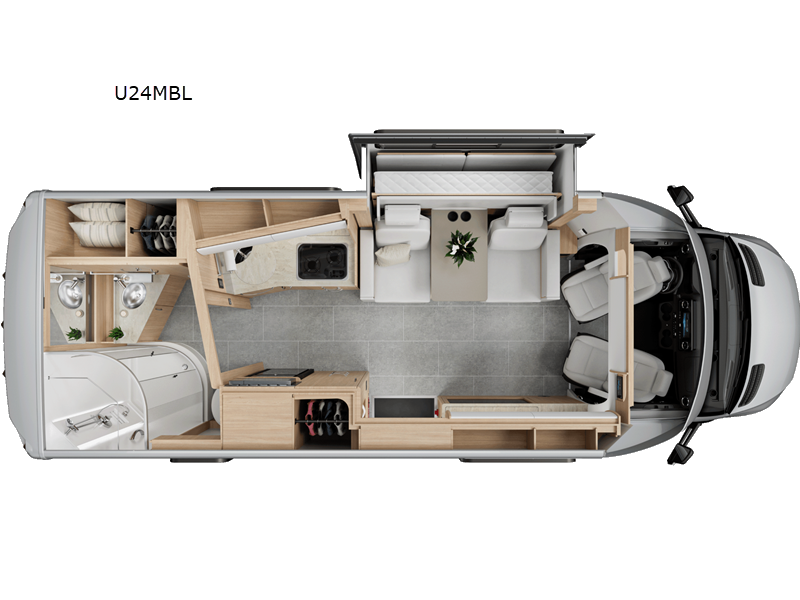 2027 Leisure Travel Unity U24MBL floorplan