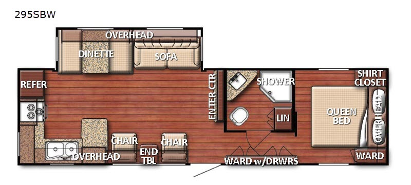 2018 GULFSTREAM FRIENDSHIP 295 SBW floorplan