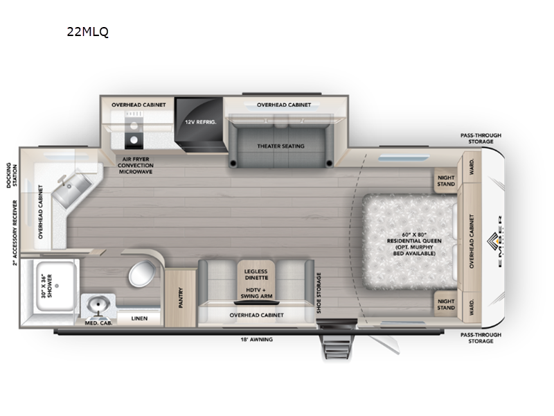 2027 EMBER E-SERIES 22 MLQ floorplan