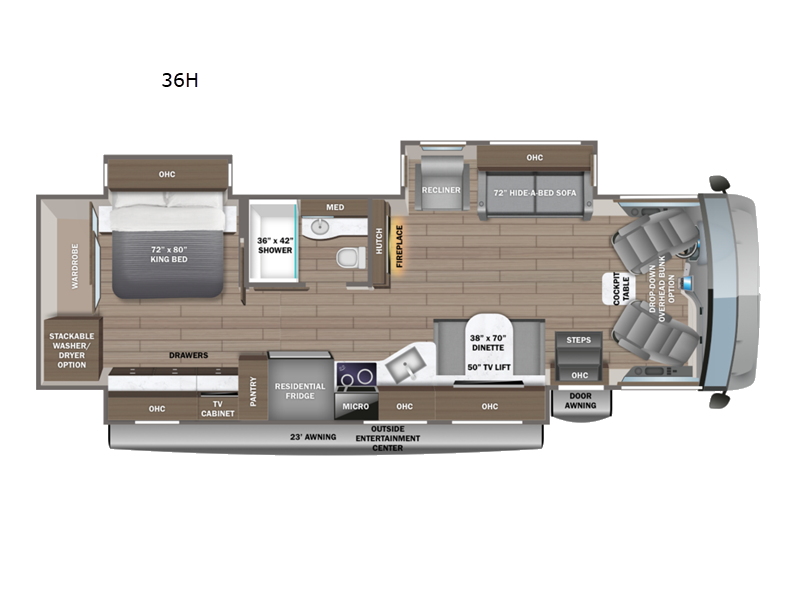 2027 Jayco Precept Prestige 36H floorplan