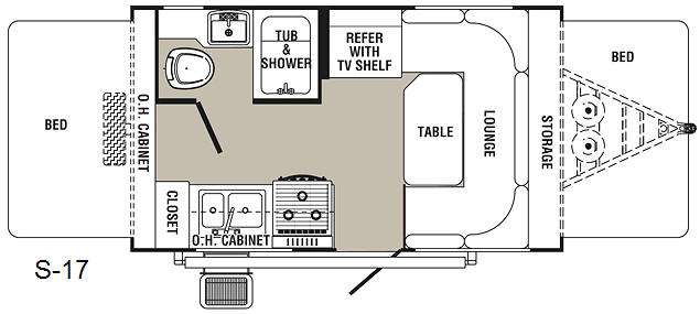 2009 Palomino Stampede S-17 floorplan