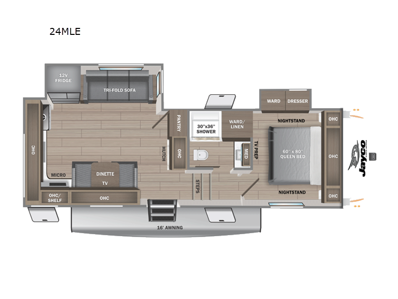 2027 Jayco Eagle SLE 24MLE floorplan