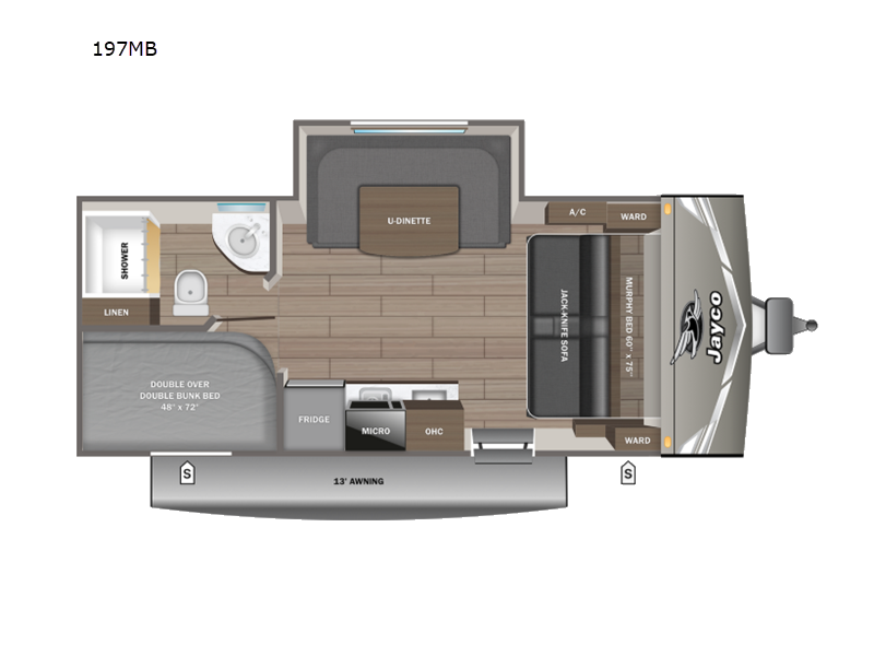 2027 Jayco Jay Flight 197MB floorplan