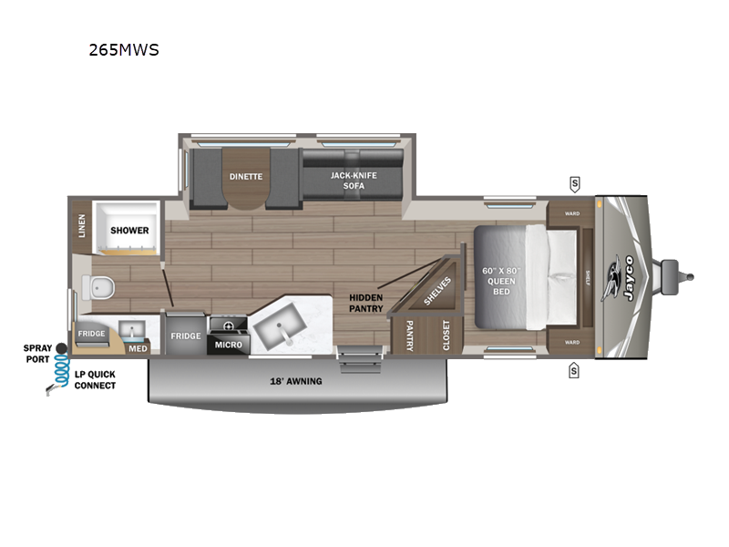 2027 Jayco Jay Flight 265MWS floorplan
