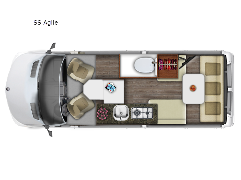 2027 Roadtrek Roadtrek SS Agile floorplan