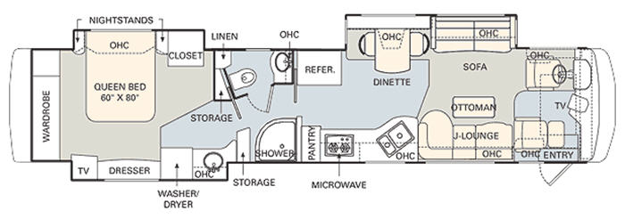 2005 MONACO SIGNATURE CONQUEST 500 HP floorplan