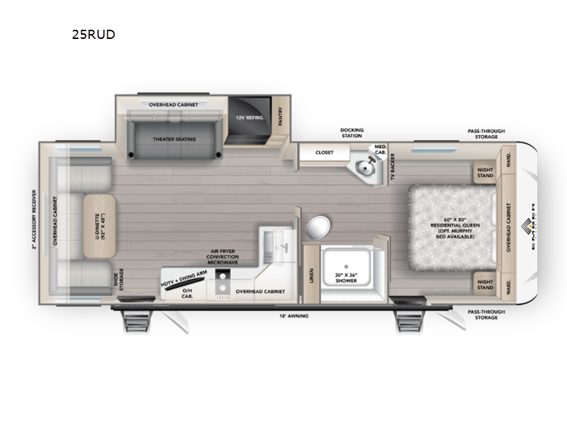 2027 EMBER E-SERIES 25 RUD floorplan