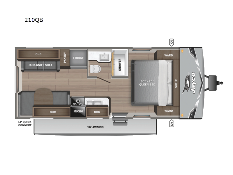 New 2026 Jayco Jay Flight Slx 210QB floorplan