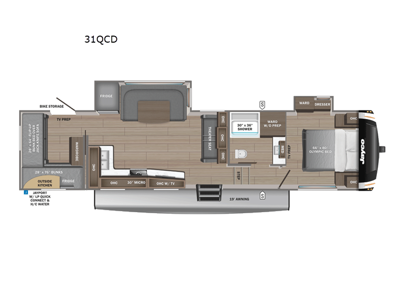 2027 Jayco Eagle HT 31QBH floorplan