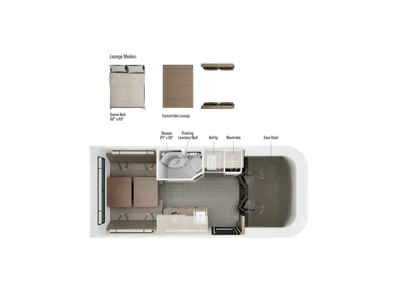 2027 Winnebago Elora 19DC floorplan