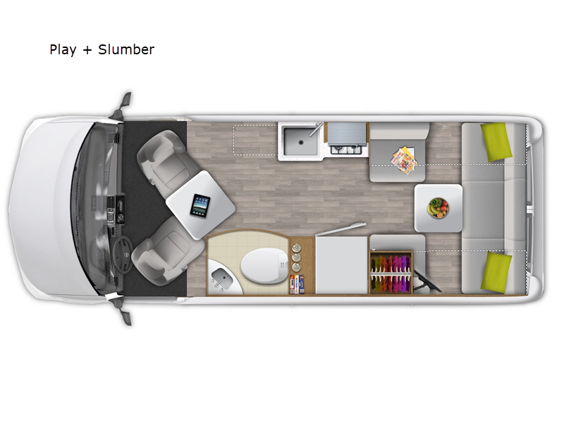 2027 Roadtrek Roadtrek Play + Slumber BASE floorplan