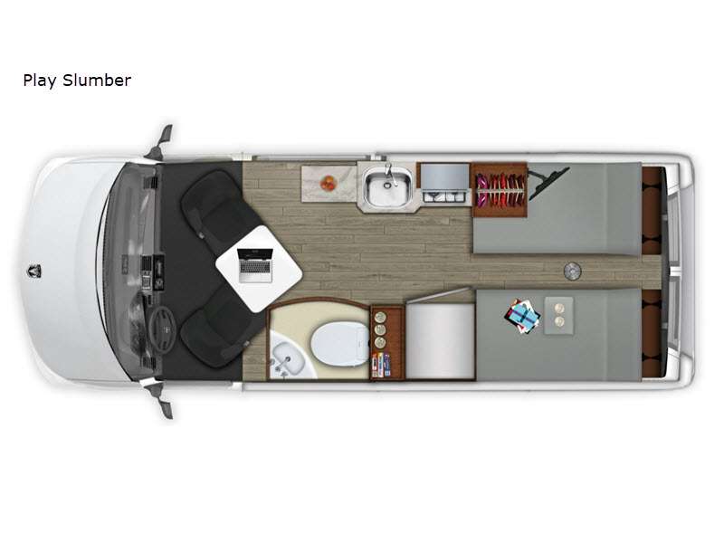2027 Roadtrek Roadtrek Play Slumber BASE floorplan